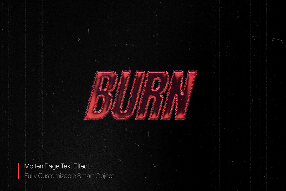 Molten Rage Text Effect (PSD), a Layer Style Add-On by Posterfello (Photo 3 of 3)