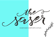 Saser script, a Script Font by Studio design (Thumbnail 1 of 5)