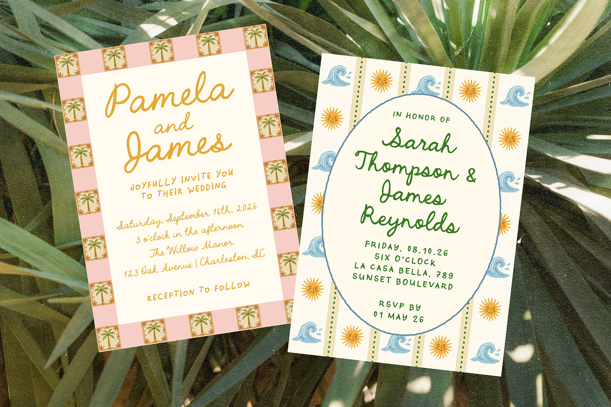 Whimsical Summer Retro Frames Bundle, an Object Graphic by Ayya Studio (Photo 6 of 12)