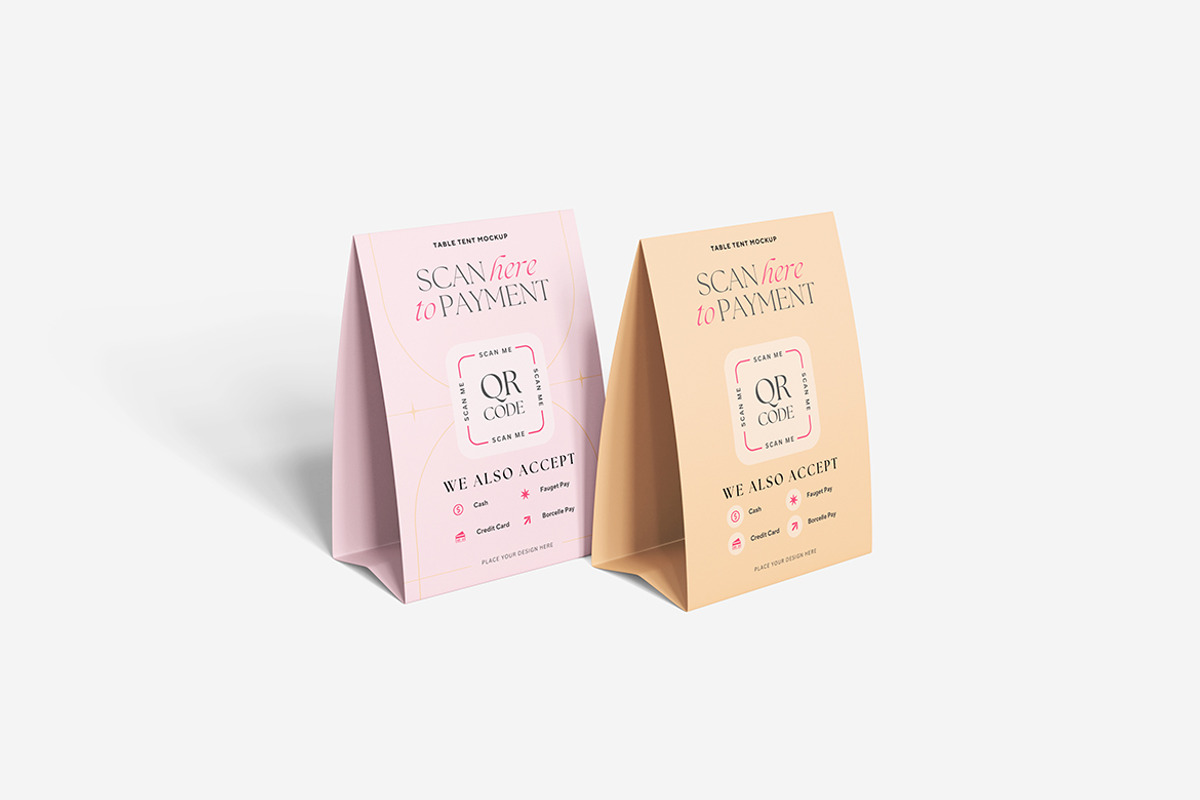 Table Tent Mockup, a Packaging Mockup by Indah (Photo 4 of 6)