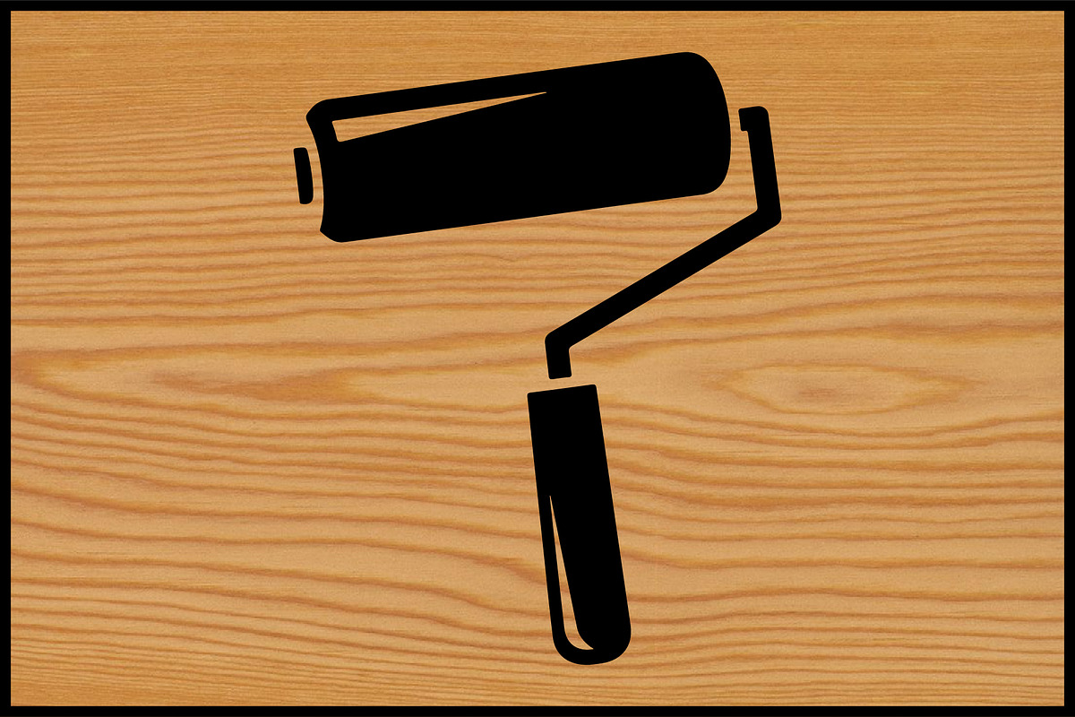 15 Paint Roller Silhouette Clipart S, an Illustration by jahid234 (Photo 4 of 4)