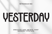 Yesterday | Script Font, a Script Font by Scratchones (Thumbnail 1 of 8)