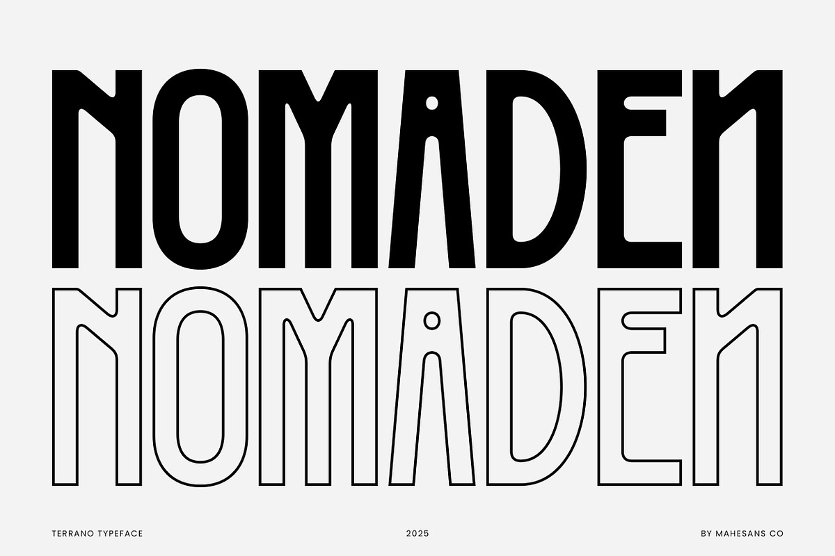 Terrano - Display Sans Serif Font, a Sans Serif Font by Mahesans Co (Photo 2 of 12)