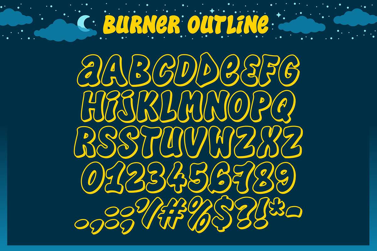 Burner Typeface, a Font by MightySHORT (Photo 3 of 3)