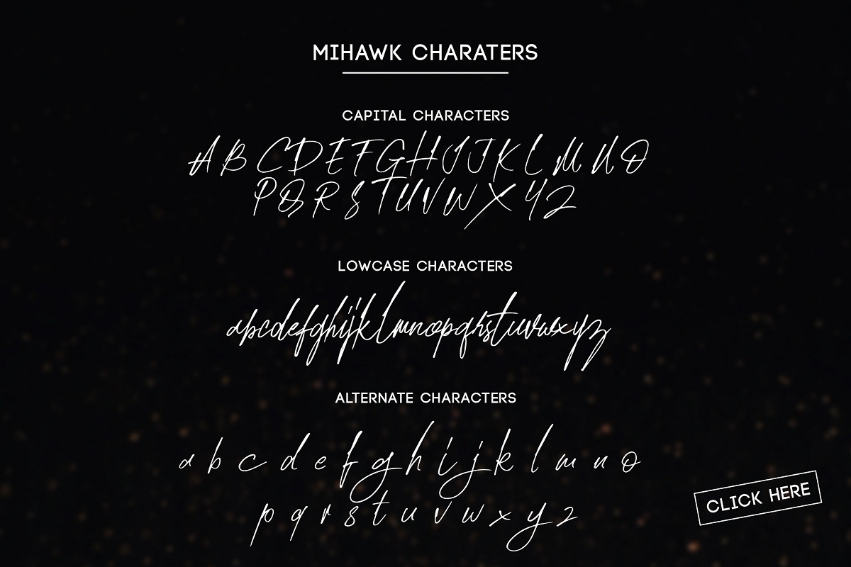 Mihawk, a Script Font by Bokuto Studio (Photo 9 of 9)