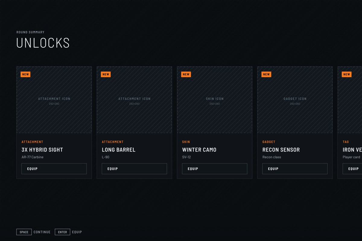 Military FPS Game 100 Screens, an UI Kit Template by pawellpi (Photo 62 of 116)