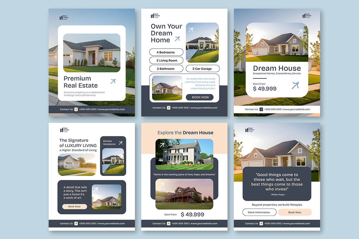 Clean Real Estate - Instagram Post, a Social Media Template by Jiwstudio (Photo 3 of 3)