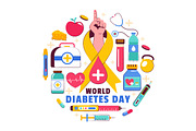 11 World Diabetes Day Illustration, a Healthcare Illustration by denayunebgt (Thumbnail 5 of 5)