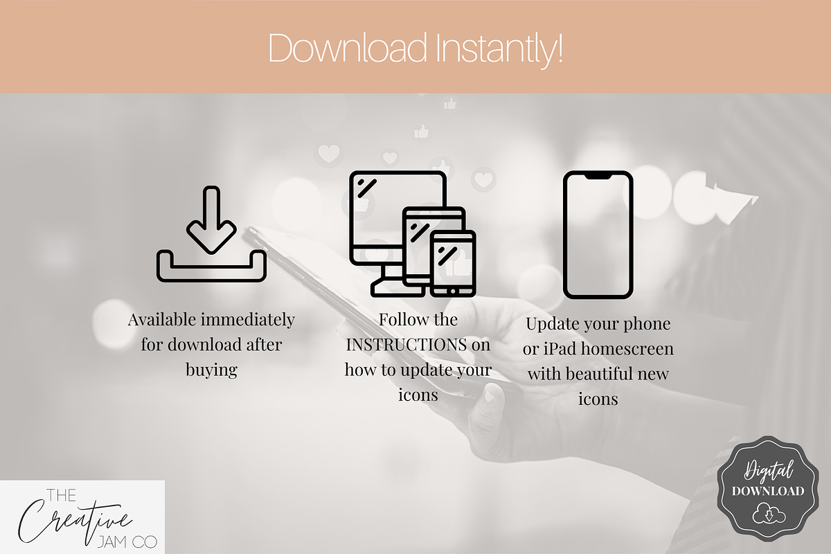 Neutral Theme iOS 14 App Icon Pack, an Icon by Templatables (Photo 7 of 8)