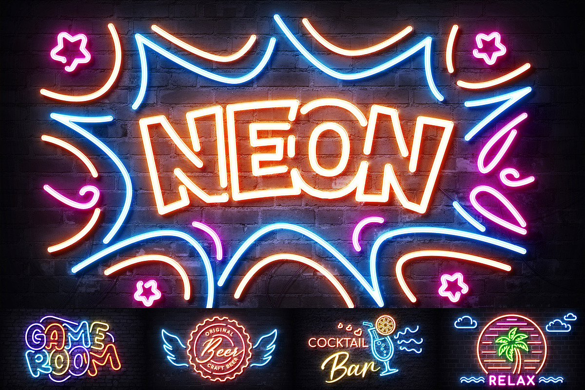 Custom Neon Sign Photoshop Mockup, a Mockup by Andrew Skoch Design (Photo 11 of 11)