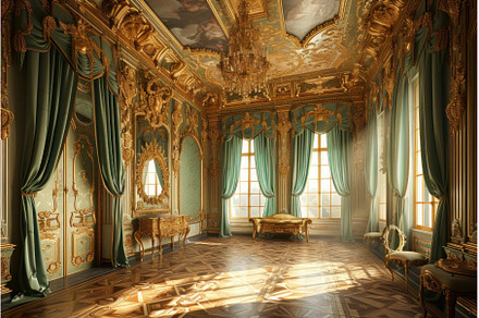 Opulent Baroque interior. Generate, an Architecture Photo by Ylivdesign