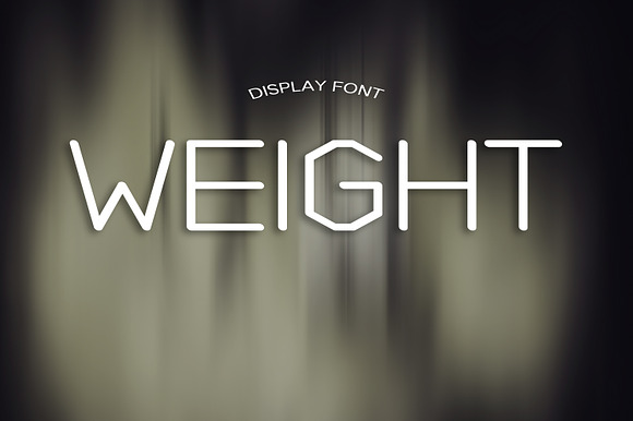 WEIGHT font preview 4