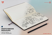 Sketchbook Mockups, a Print Template by Andre28 (Thumbnail 1 of 9)