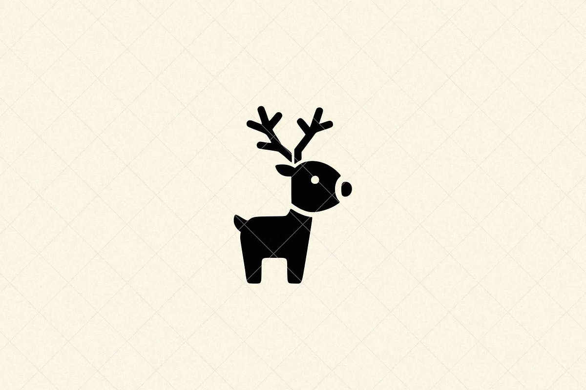 Minimalist Deer Icon Elk, an Animal Illustration by Vectorium Studio (Photo 1 of 4)