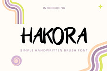 HAKORA - Handwritten Brush Font