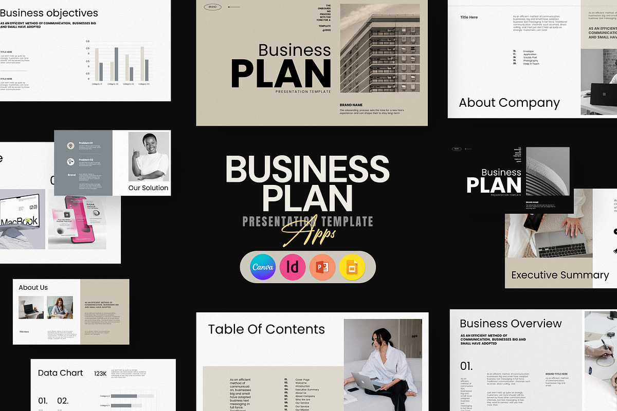 Business Plan Powerpoint Template, a Presentation Template by Studio Industry (Photo 1 of 9)