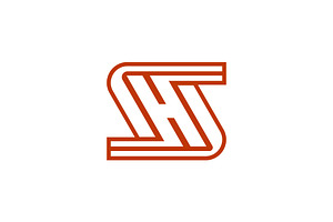 initial letter SH or HS logo, a Branding & Logo Template by Rasagama Studio