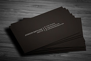 Black & White Business Card, a Business Card Template by Helal Shop (Thumbnail 1 of 5)