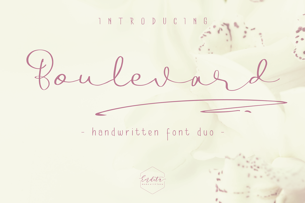 Boulevard - Handwritten Font Duo preview 2