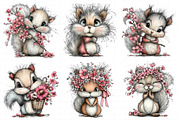 Watercolor Spring Squirrel Clipart, an Illustration by Daily.Designs (Thumbnail 4 of 8)
