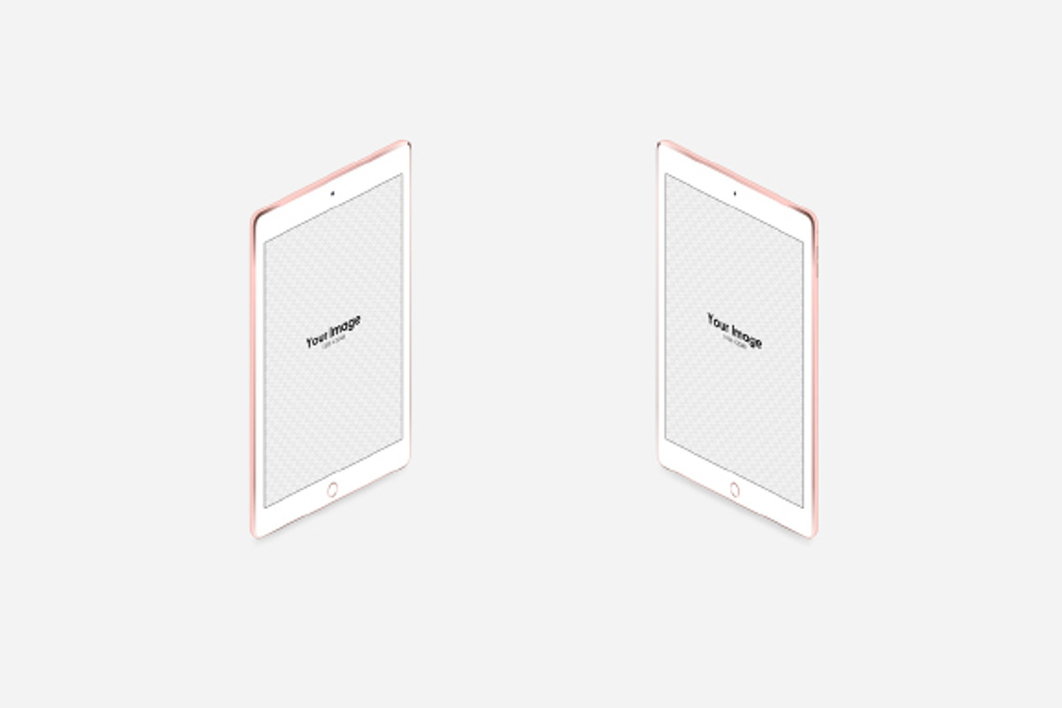 iPad Isometric & Simple Mockups Set, an iPad Mockup by tamiq (Photo 7 of 7)