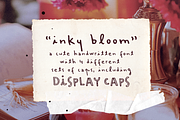 Inky Bloom Handwritten Font, a Handwritten Font by Ana's Fonts (Thumbnail 1 of 8)