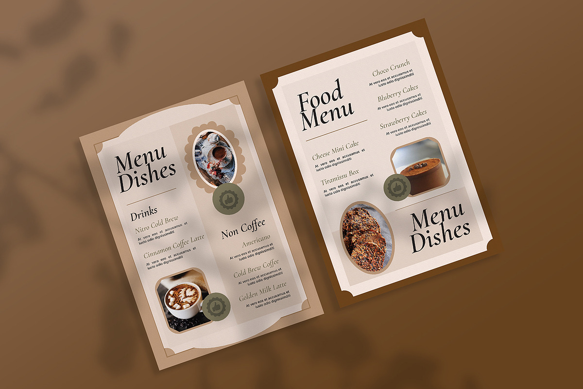 Brownie - Restaurant Menu, a Print Template by StreaksideStd (Photo 2 of 2)