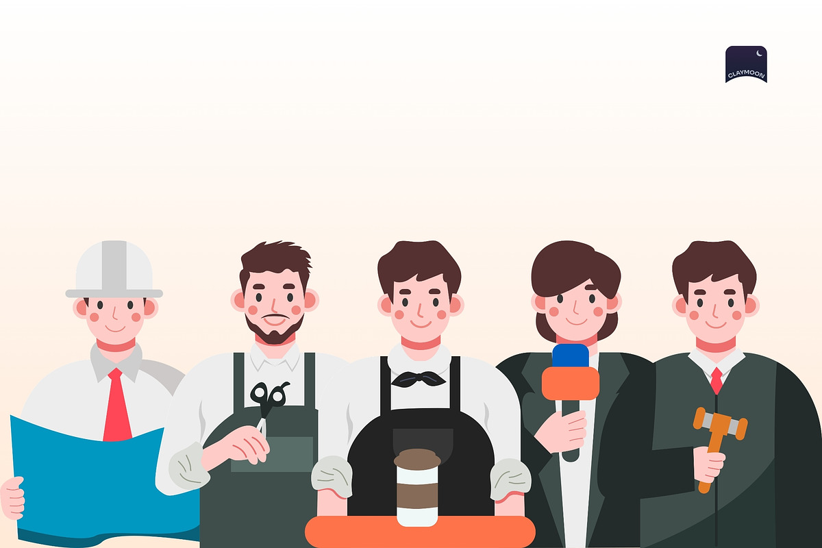 Profession & Job Avatar Illustration, an Object Graphic by Claymoon Lab (Photo 3 of 3)