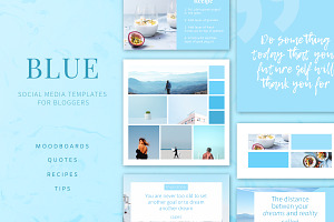 BLUE | Social Media Templates Pack