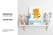 Nursery Wall & Frame Mockups, a Product Mockup by mock-ups (Thumbnail 11 of 12)