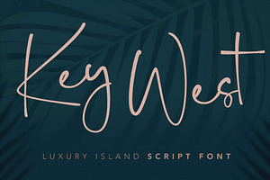 Key West Hand Lettered Script Font