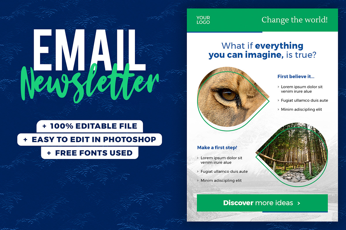 Email Marketing - PSD Template, an Email Template by Better Be a Designer (Photo 1 of 4)