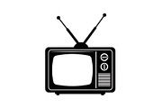Retro Television Minimal Silhouette, a Graphic by hafijul (Thumbnail 5 of 14)