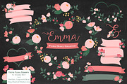 Rose Garden Floral Hearts, an Illustration by Amanda Ilkov (Thumbnail 2 of 5)