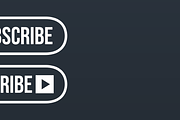 YouTube Subscribe Button icon, a Graphic by Vaughn Studios (Thumbnail 6 of 6)