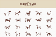 The Dog Shapes For Logos Pack, a Shape Add-On by LovePowerDesigns (Thumbnail 3 of 6)