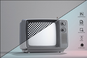 Vintage TV Mockup