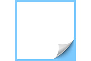 Blue paper sheet with curled corner, a Wallpaper Graphic by Onyx (Thumbnail 1 of 3)