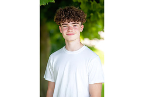 Portrait of a Freckled Teenage Boy, a Person Photo by Lermont51