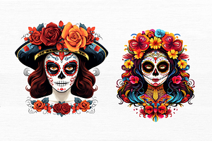 Dia De Los Muertos Skeleton Clipart