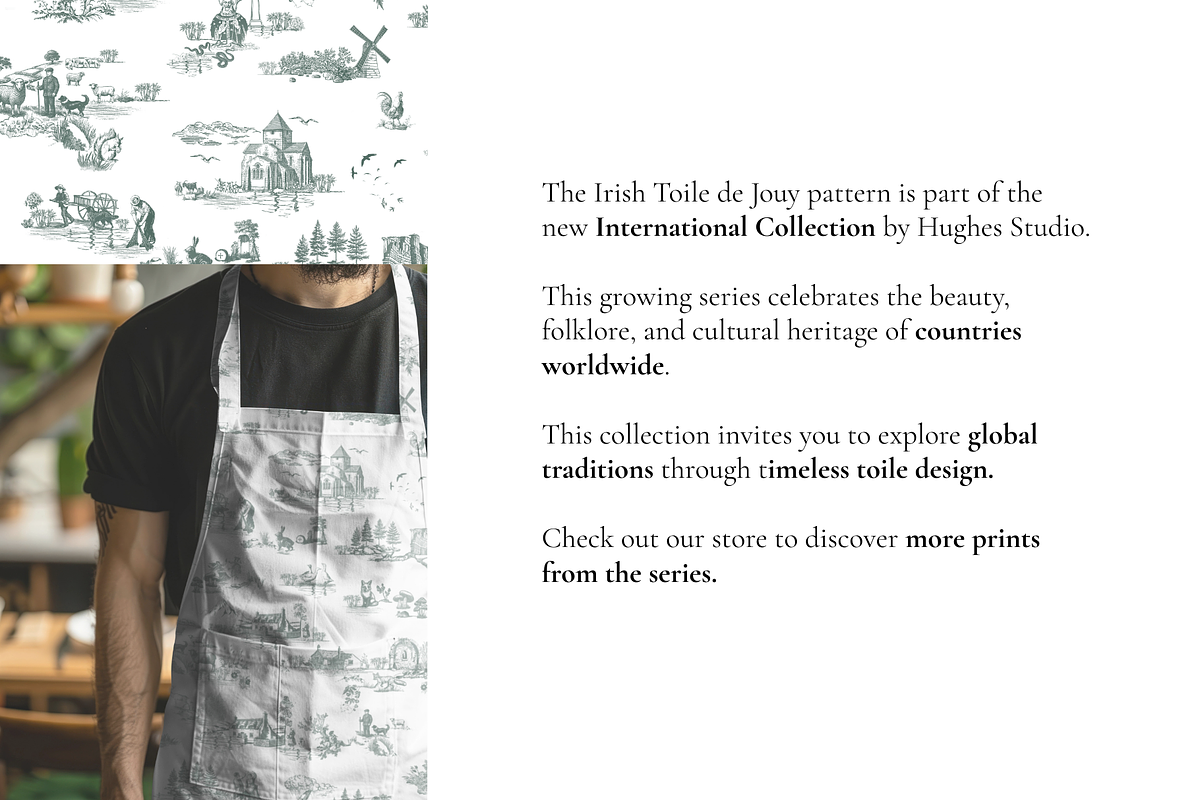 Irish Toile de Jouy Pattern Set, a Background Graphic by Hughes Studio (Photo 5 of 9)