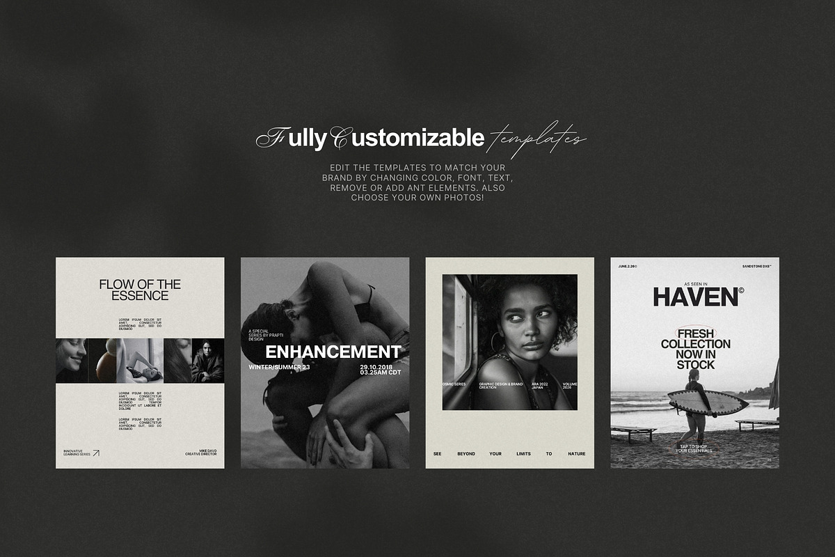 Aesthetic Instagram Template Kit, a Social Media Template by Prapti Design (Photo 7 of 9)