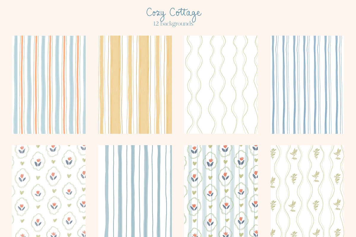 Cottagecore Clipart, Frames, Prints, a Decorative Illustration by whiteheartdesign (Photo 29 of 34)