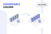 Infrastructure and Server Set, a Technology Illustration by Brickclay (Thumbnail 5 of 14)