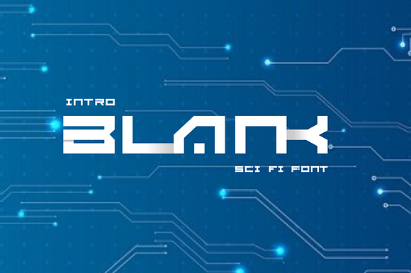 BLANK - Sci Fi Font ( 2 Font) preview 8
