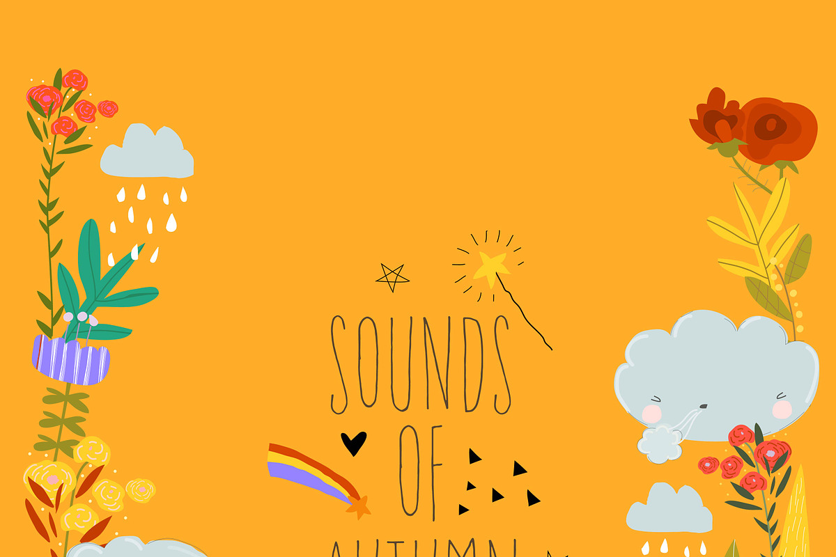 Girl Listening Music Under Umbrella, a Person Illustration by Maria Starus (Photo 1 of 3)