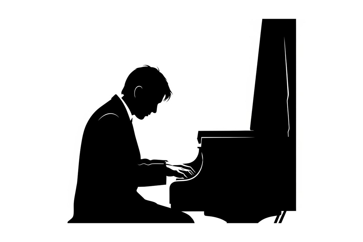 Piano Player Silhouette Vector Bundl, an Illustration by jahid234 (Photo 19 of 20)