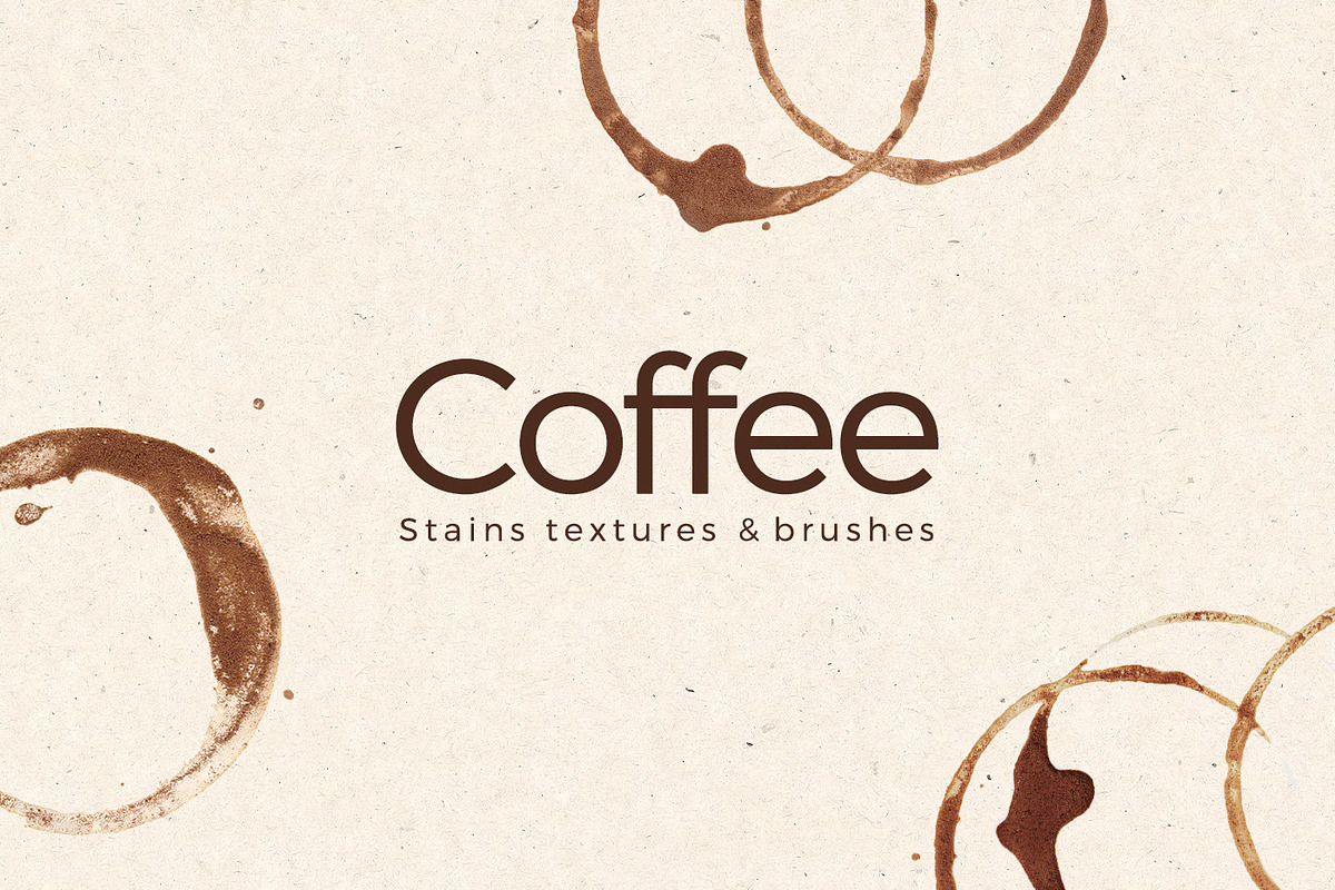 Coffee Stains Textures & Brushes, a Texture Graphic by P.F. Creative Lab (Photo 1 of 3)