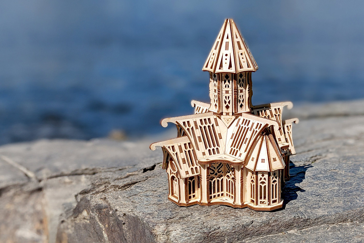Gothic Castle Church - Laser Project, an Object Graphic by VectorPainter (Photo 2 of 12)
