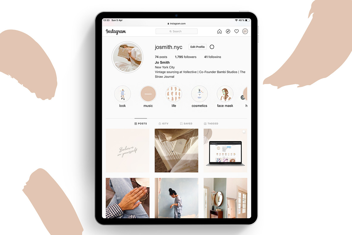 16 Instagram Highlight Cover BEAUTY, a Social Media Template by Olg Store (Photo 2 of 4)